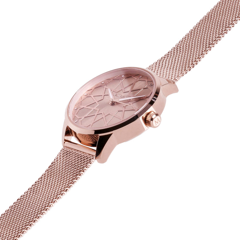 Alhambra Women - Pure Rose Gold Swiss Watch - MirajCollections