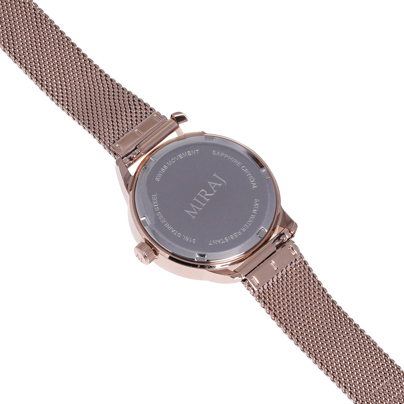 Alhambra Women - Rose Gold & White Swiss Watch - MirajCollections