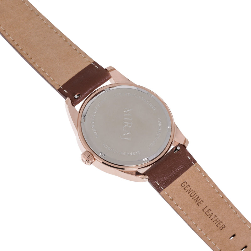 Alhambra Men - Rose Gold & White Swiss Watch - MirajCollections